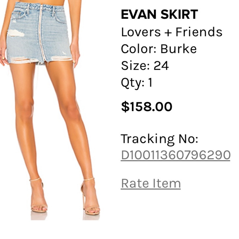 Lovers + Friends- Evan skirt